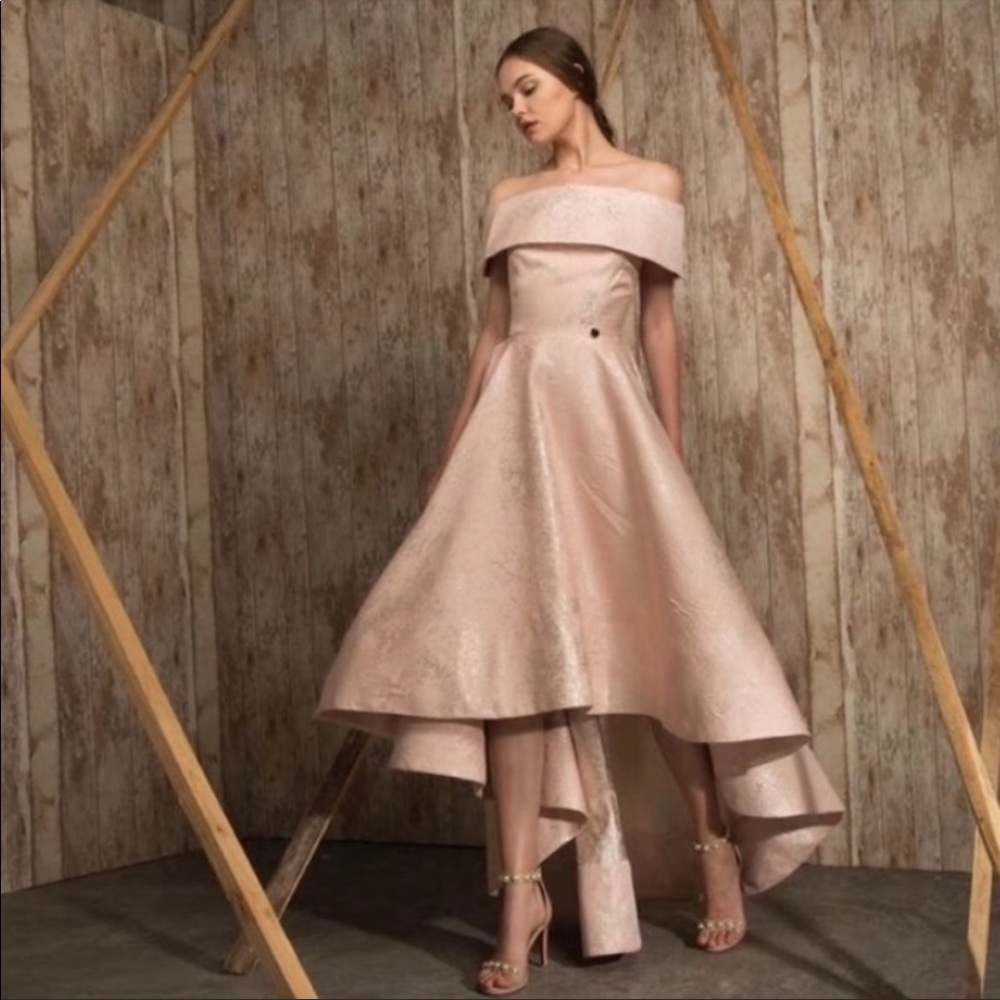 Bronx & Banco Pink & Silver - Angelique Gown - Size Small